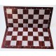 Šachovnice skládací omyvatelná (PVC), barevné provedení imitace dřeva, 51x51 cm